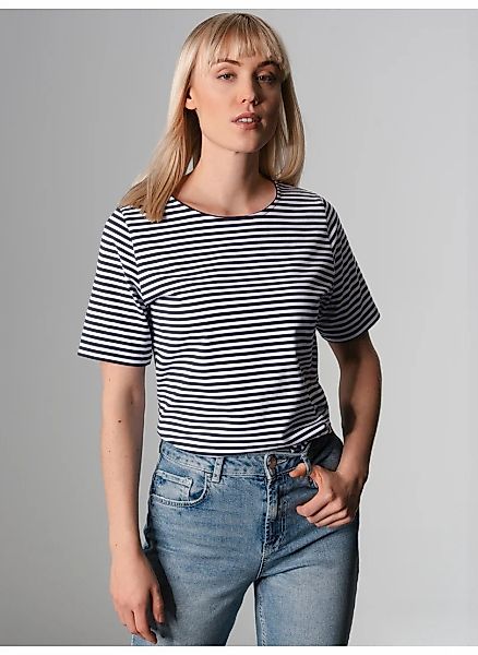 Trigema T-Shirt "TRIGEMA T-Shirt mit Streifenmuster" 1 Stk. günstig online kaufen