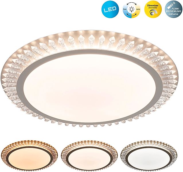 näve LED Deckenleuchte »Madison«, 1 flammig, dimmbar, CCT-Farbwechsel in 3- günstig online kaufen