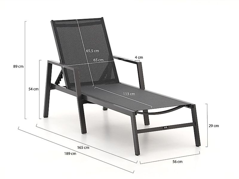 R&S Design Sarona Gartenliege stapelbar günstig online kaufen