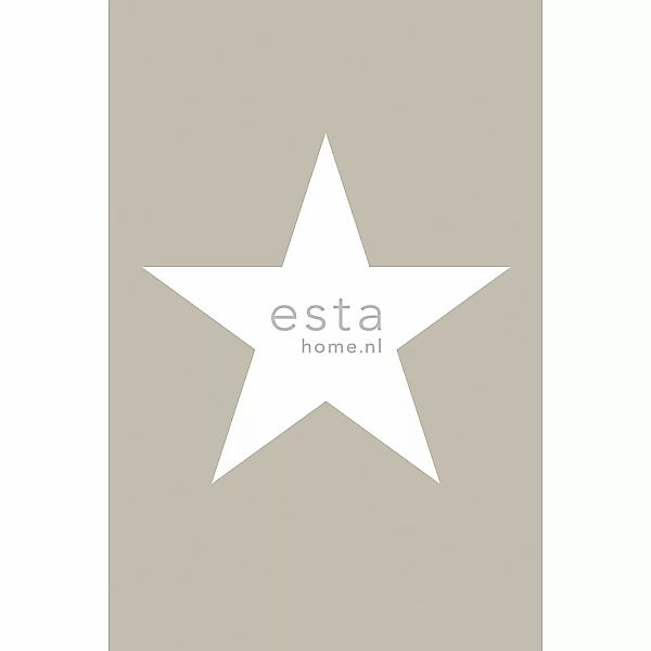 ESTAhome Fototapete Stern Taupe 186 cm x 2,79 m 158706 günstig online kaufen