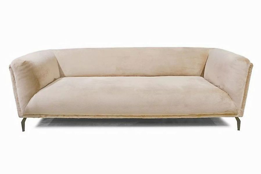 daslagerhaus living Big-Sofa Sofa Aston Sitzer Stoff hellbeige günstig online kaufen