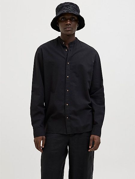 Jack & Jones Langarmhemd JJESUMMER BAND SHIRT LS SN mit Bandkragen günstig online kaufen