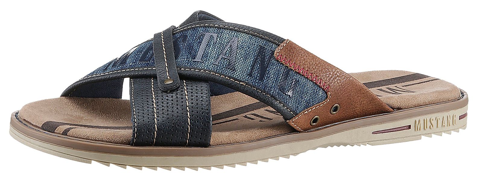 Mustang Shoes Pantolette, Sommerschuh, Schlappen, Poolslides, günstig online kaufen