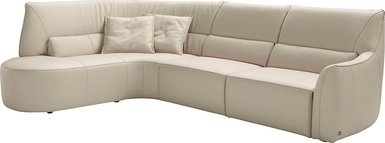 Egoitaliano Ecksofa "Puffy, extravagant & edel, Retro Designsofa, hoher Sit günstig online kaufen