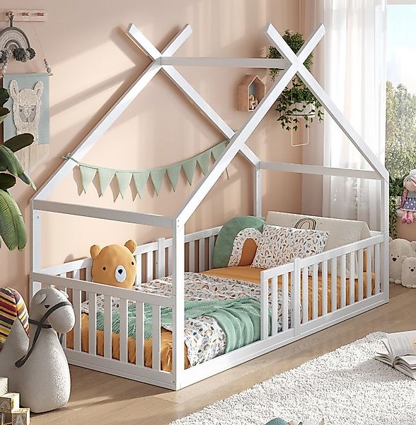 Alavya Home® Hausbett Bodenbett DREAM aus Buche FSC® 100% zertifiziert (Exk günstig online kaufen