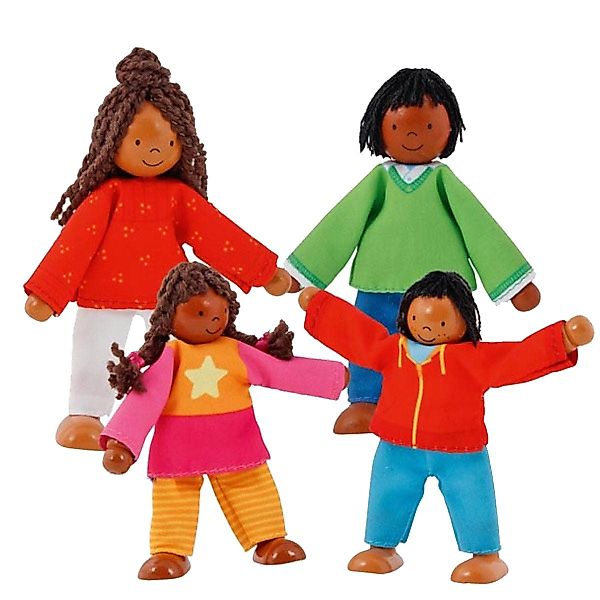 goki Biegepuppe Biegepuppen Schwarze Familie (Spar-Set, günstig online kaufen