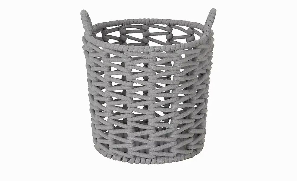Aufbewahrungskorb   ¦ grau ¦ Baumwolle,Metall ¦ Maße (cm): B: 22 H: 33 Aufb günstig online kaufen