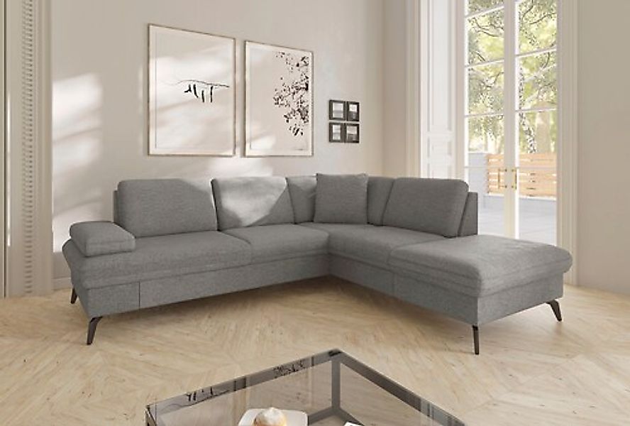sit&more Ecksofa »Morris Jubi L-Form, B: 238 cm« mit Armteilfunktion & 1 Zi günstig online kaufen