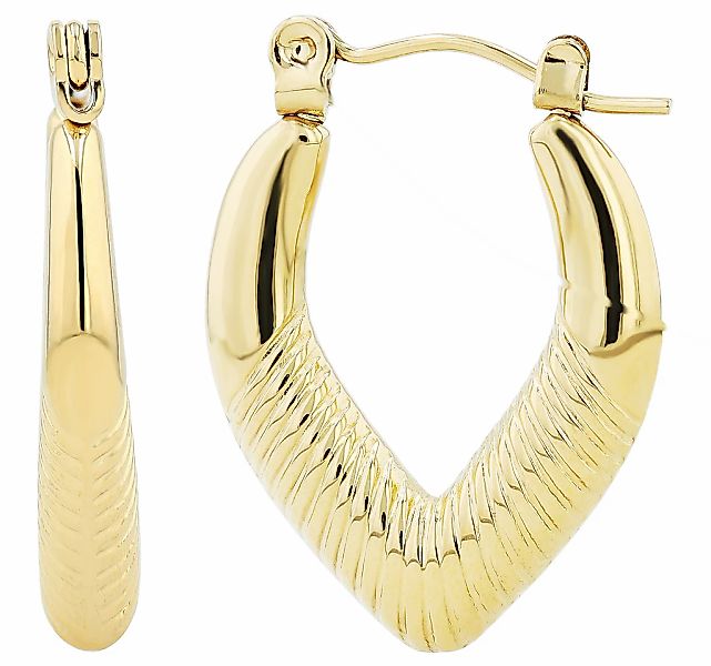 Adelia´s Klappcreolen "Damen Ohrringe – Klappcreole aus Edelstahl" Schöne G günstig online kaufen