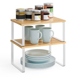 SONGMICS Gewürzregal, 2-tlg., Küchenregal, erweiterbar, Gewürzhalter günstig online kaufen