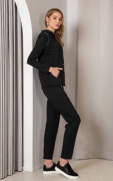 Passioni Sweatpants mit Streifendetails am Gummibund und Bindebändern Schwa günstig online kaufen