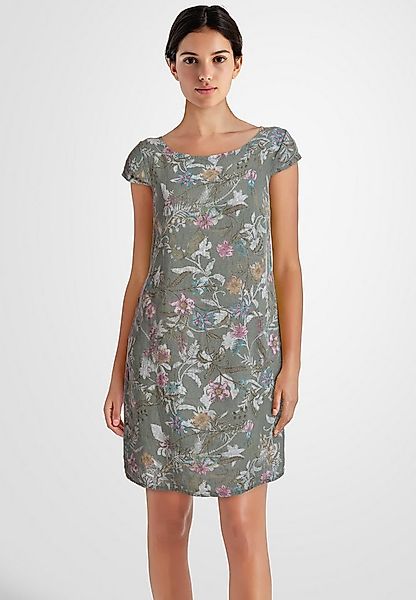 PEKIVESSA Sommerkleid Leinenkleid knielang kurzarm (Einzelartikel, 1-tlg) L günstig online kaufen
