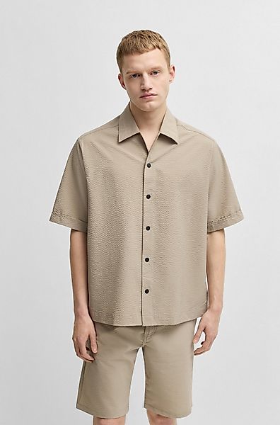 BOSS ORANGE Kurzarmhemd Lapoully mit leichter günstig online kaufen