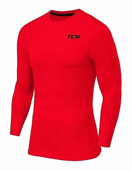 TCA Langarmshirt TCA Herren Langarm Kompressionsshirt Thermo Rot XL (1-tlg) günstig online kaufen