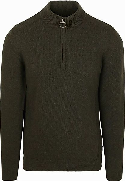 Barbour Half Zip Pullover Wolle Olive - Größe XL günstig online kaufen