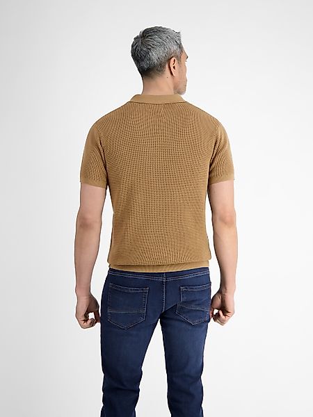 LERROS Poloshirt "LERROS Herren Strick-Polo mit offenem Kragen" günstig online kaufen