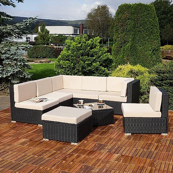 Melko Gartenlounge-Set Sitzgruppe Gartenlounge Sitzgarnitur Set günstig online kaufen