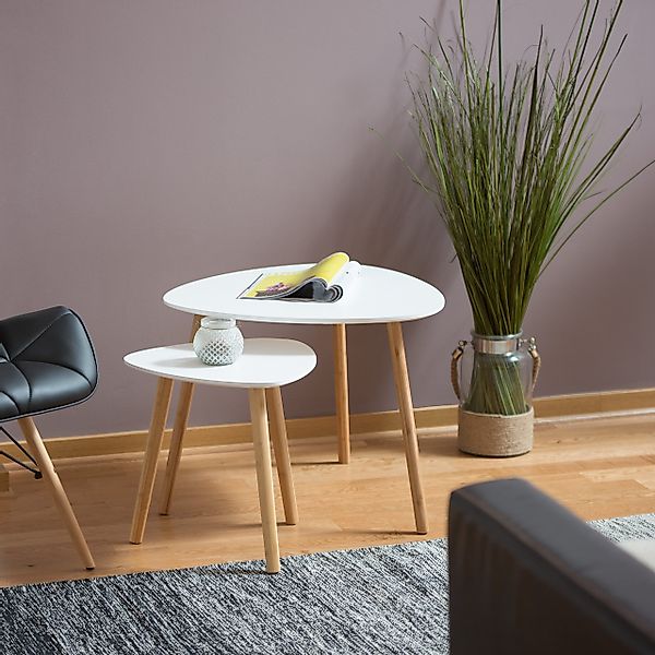 relaxdays Satztisch 2er Set im nordischen günstig online kaufen