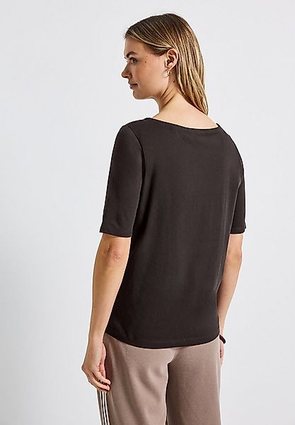 STREET ONE T-Shirt U-Boot Ausschnitt, Basic günstig online kaufen