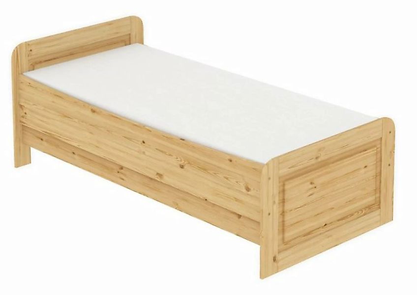 Erst-Holz® Holzbett 90x200 Kiefer massiv  mit Federleisten und Matratze nat günstig online kaufen