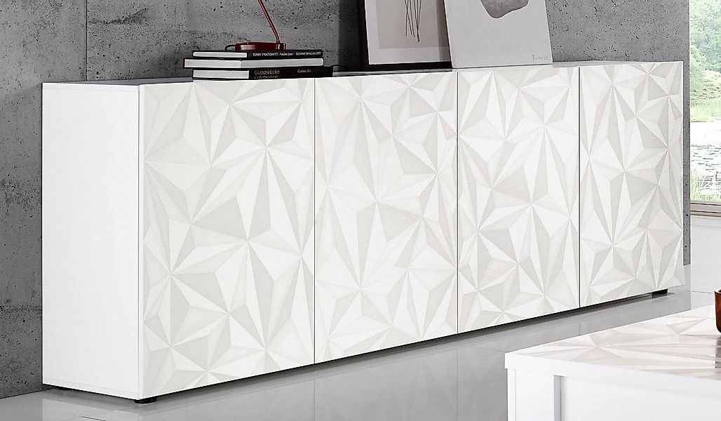 INOSIGN Sideboard Prisma Breite 241, Kommode 4 Türen, Anrichte, Front mit e günstig online kaufen