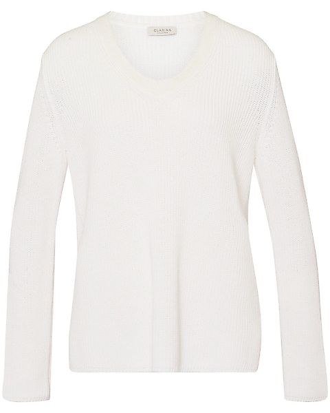 Clarina Strickpullover V-Pullover günstig online kaufen