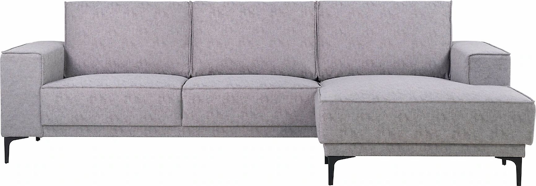 Places of Style Ecksofa "Polsterecke Oland, Struktur, Flachgewebe, Luxus-Mi günstig online kaufen