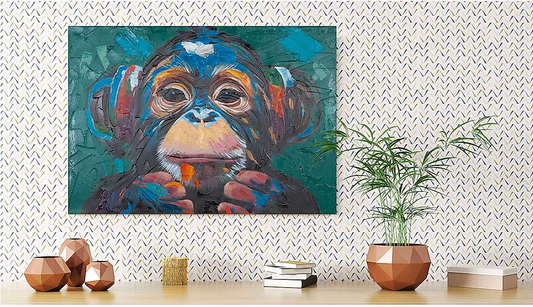GILDE Leinwandbild "Bild rechteckig Ape mehrfarbig H. 70 cm", (1 St.) günstig online kaufen