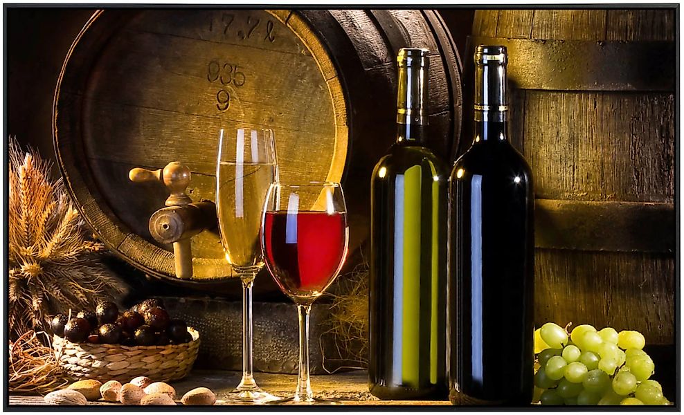 Papermoon Infrarotheizung »Weinstillleben«, sehr angenehme Strahlungswärme günstig online kaufen