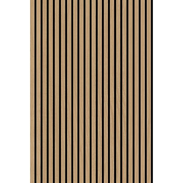 Jangal Wandpaneel Solid Teak MDF Furnier 120,6 x 80 x 2,2 cm günstig online kaufen
