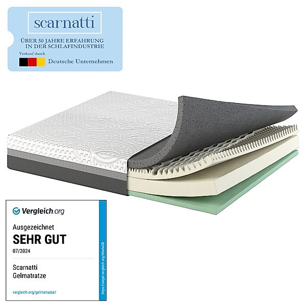 Kaltschaummatratze Scarnatti™ Gel Memory Foam Matratze günstig online kaufen