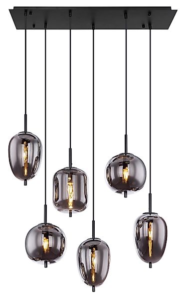 GLOBO LIGHTING Pendelleuchte BLACKY, ohne Leuchtmittel, günstig online kaufen