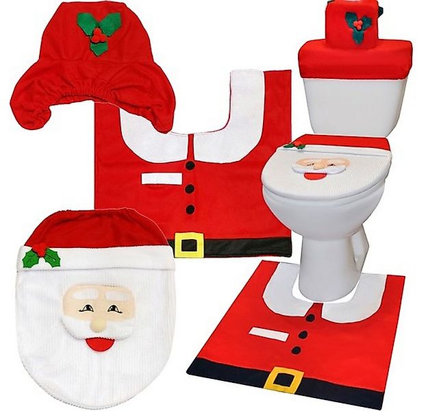 Ruhhy WC-Vorleger Badezimmerteppich Weihnachtsset, Höhe 5 mm, rutschhemmend günstig online kaufen