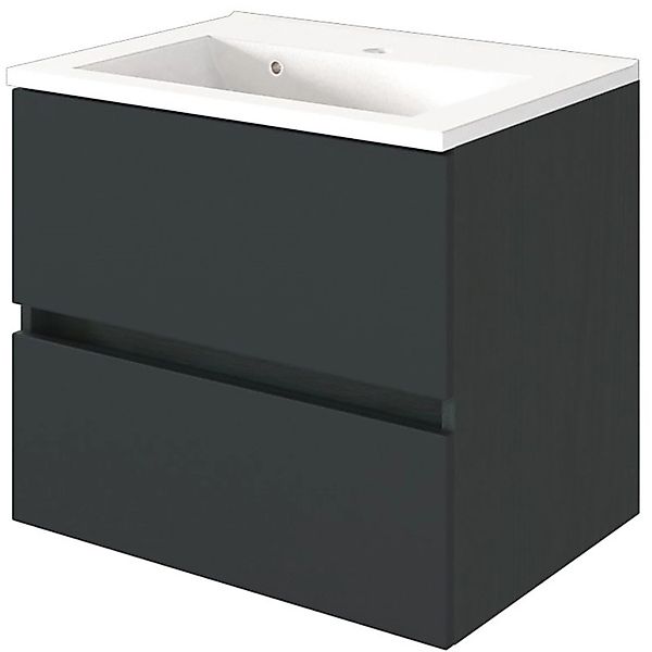 Held Möbel Einzelwaschtisch Verona 60 cm Grau Matt mit Softclose günstig online kaufen