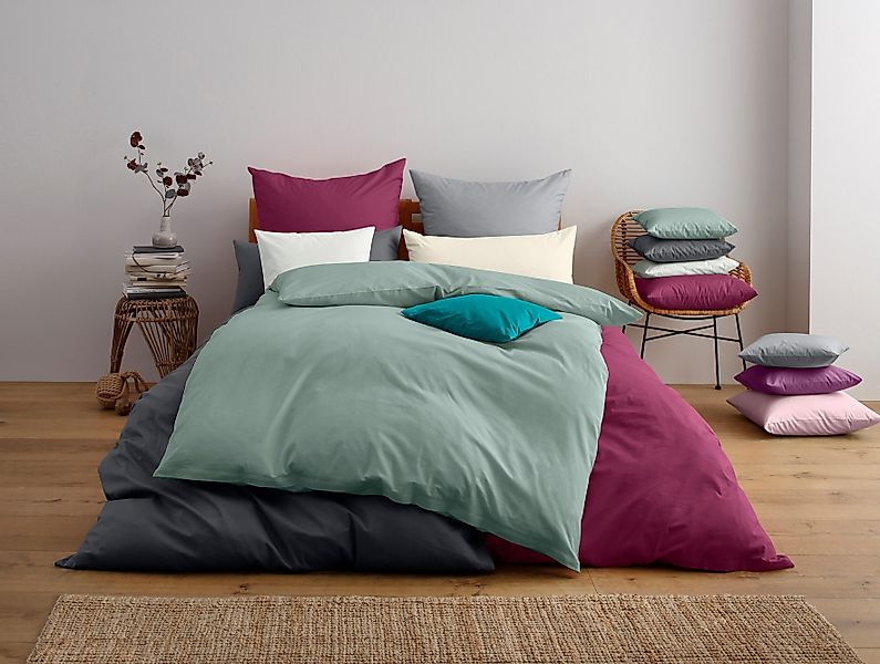 Home affaire Bettwäsche "Luisa" 2 tlg. NEUHEIT: 100% Baumwolle, ab Gr. 135x günstig online kaufen