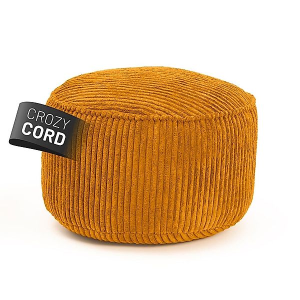 Lumaland Pouf Sitzsack-Hocker Pouf rund Cord günstig online kaufen