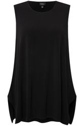 Ulla Popken Longtop Jerseytop Zipfelsaum A-Linie günstig online kaufen