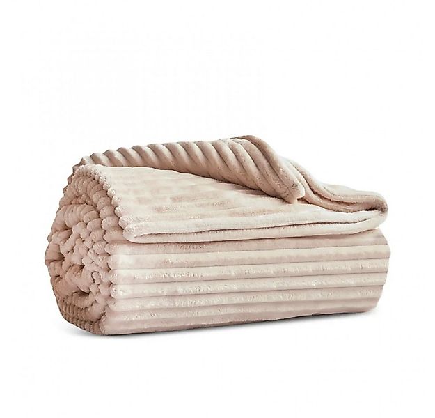 Karaca Tagesdecke Karaca Ruby Stripe, Wellsoft TV-Decke, Ecru günstig online kaufen