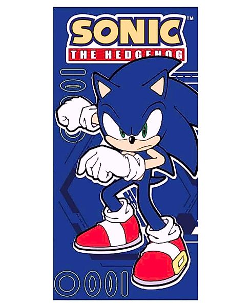Sonic SEGA Badetuch, Mikrofaser, Kinder Strandtuch günstig online kaufen