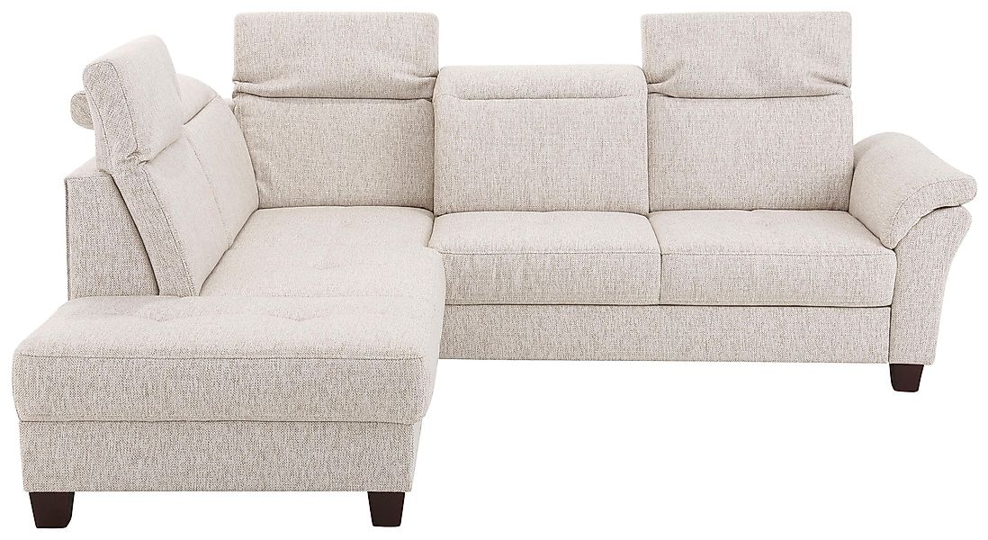 Home affaire Ecksofa "Solvei L-Form", wahlweise auch mit Kopfteilverstellun günstig online kaufen