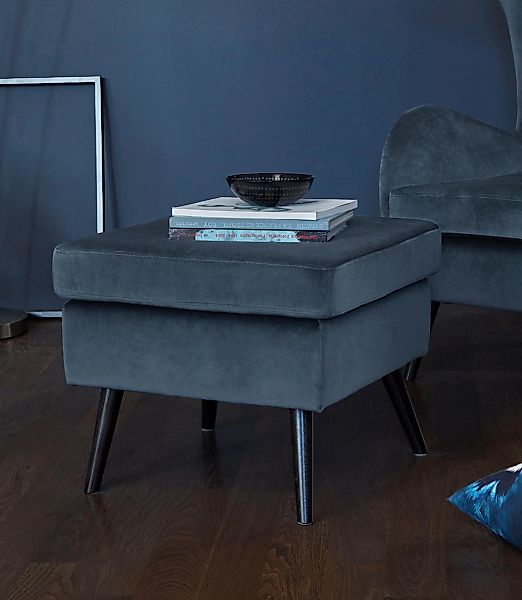 Home affaire Hocker "Salla" Bezug auch in Luxus-Microfaser in Teddyfellopti günstig online kaufen