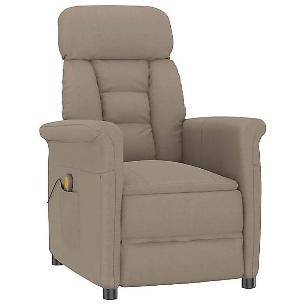 vidaXL Massagesessel mit Kissen Taupe 70,5 x 96,5 x 95 cm Stoff 348407 günstig online kaufen