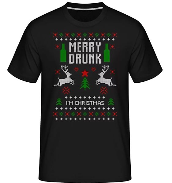 Merry Drunk I Am Christmas · Shirtinator Männer T-Shirt günstig online kaufen