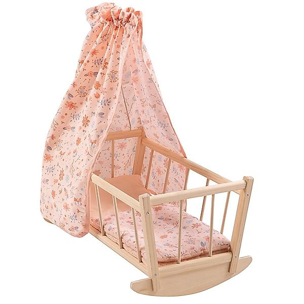 howa Puppenwiege miniflowers, Puppenbett aus Holz, günstig online kaufen