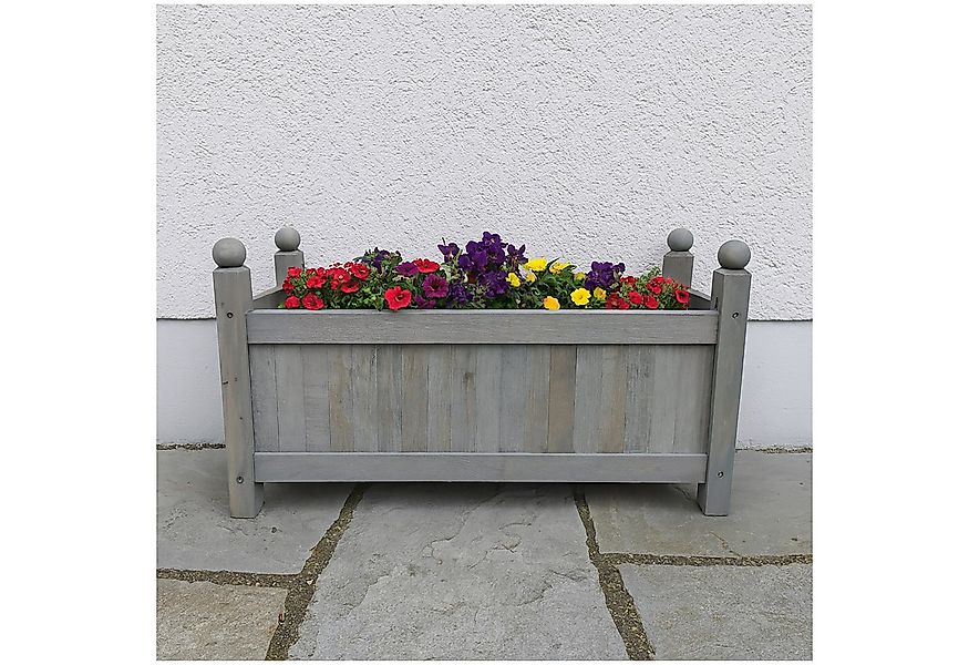 HTI-Living Pflanzkübel Holz-Pflanzkasten in Grau (Stück, 1 St., 1 Blumenkas günstig online kaufen