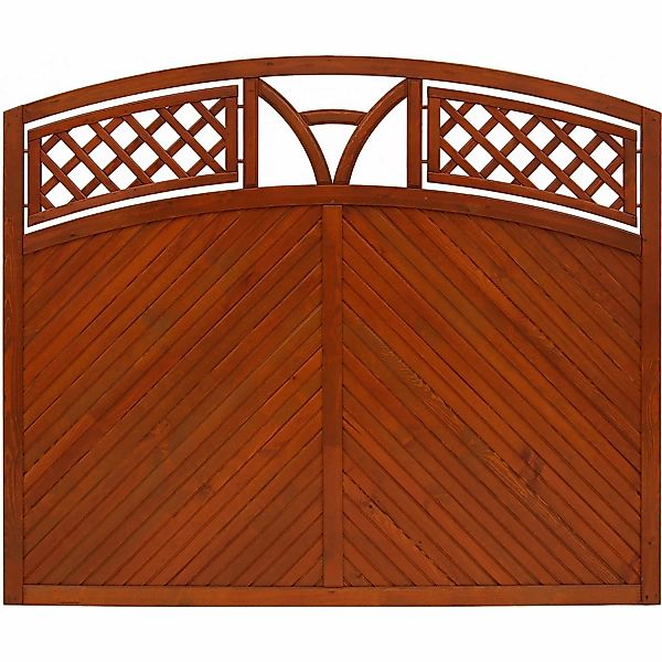 Sichtschutzzaun Toulon 135/150 cm x 180 cm Teak FSC günstig online kaufen