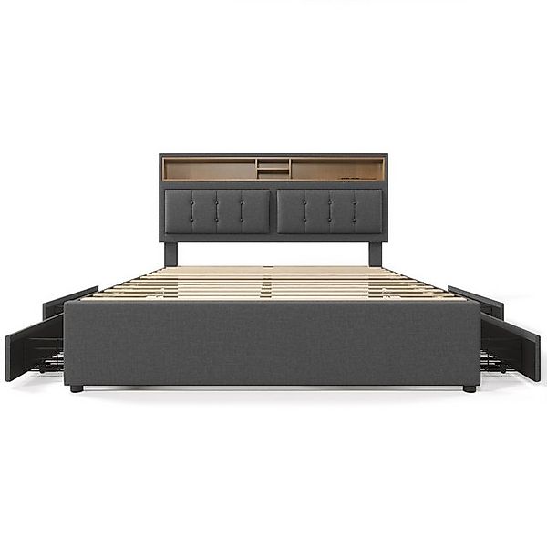 Gotagee Polsterbett Doppelbett Jugendbett Stauraumbett Multifunktionsbett F günstig online kaufen