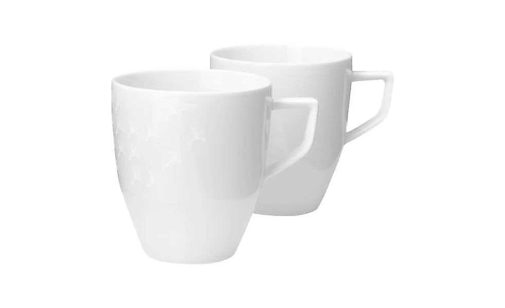 JOOP! Becher 2er-Set   ¦ weiß ¦ Porzellan ¦ Maße (cm): B: 8,5 H: 9,5 Geschi günstig online kaufen