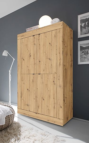 Home affaire Highboard "Basic Höhe 162 cm, Breite 102 cm, Kommode 4 Türen, günstig online kaufen