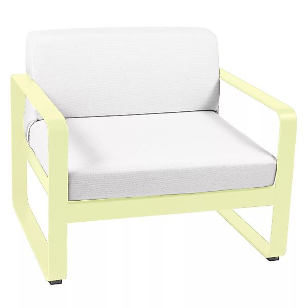 Fermob - Bellevie Outdoor-Sessel - zitronensorbet/texturiert/Kissenstoff Su günstig online kaufen